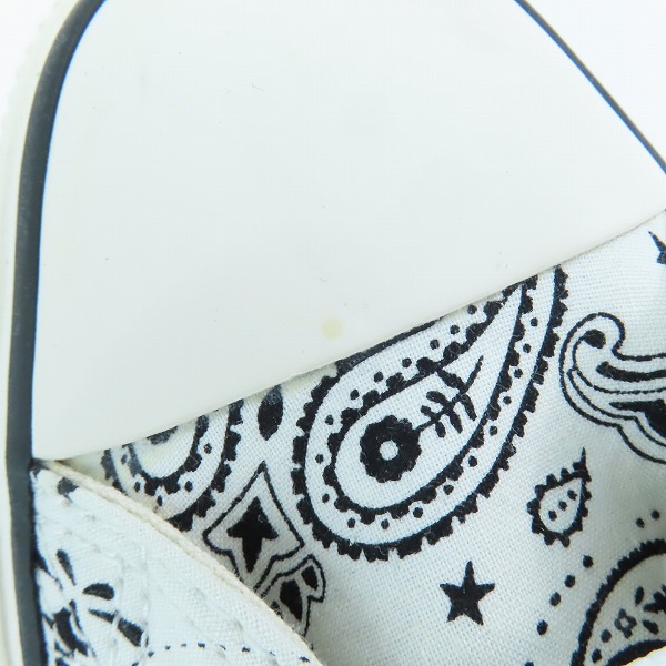 実際に弊社で買取させて頂いたCONVERSE/コンバース ALL STAR BANDANA OX/オールスター バンダナ 1SC825/30.0の画像 6枚目