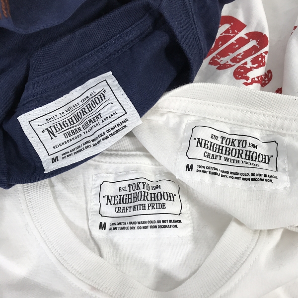 実際に弊社で買取させて頂いた【おまとめ】NEIGHBORHOOD/ネイバーフッド METAL UP YOUR ASS 等 ネイビー/ホワイト 半袖 プリント Tシャツの画像 2枚目