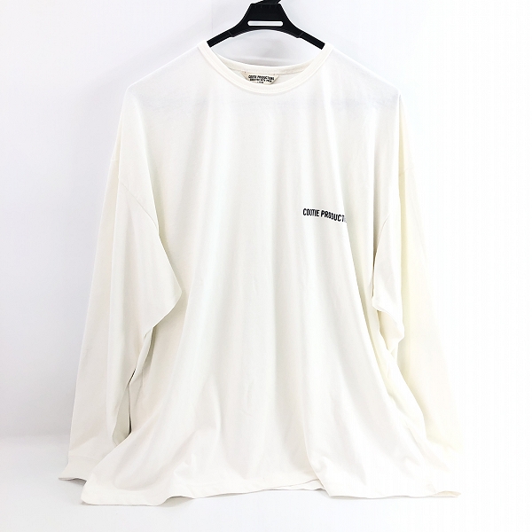 実際に弊社で買取させて頂いたCOOTIE PRODUCTIONS/クーティープロダクションズ ワンポイントロゴ オーバーサイズ 長袖Tシャツ ホワイト/L