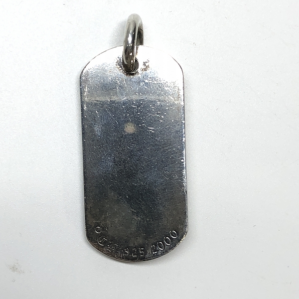 実際に弊社で買取させて頂いた【ギャラ有】CHROME HEARTS/クロムハーツ レイズドスター ドッグタグ/ペンダント LA/ロサンゼルス限定の画像 2枚目