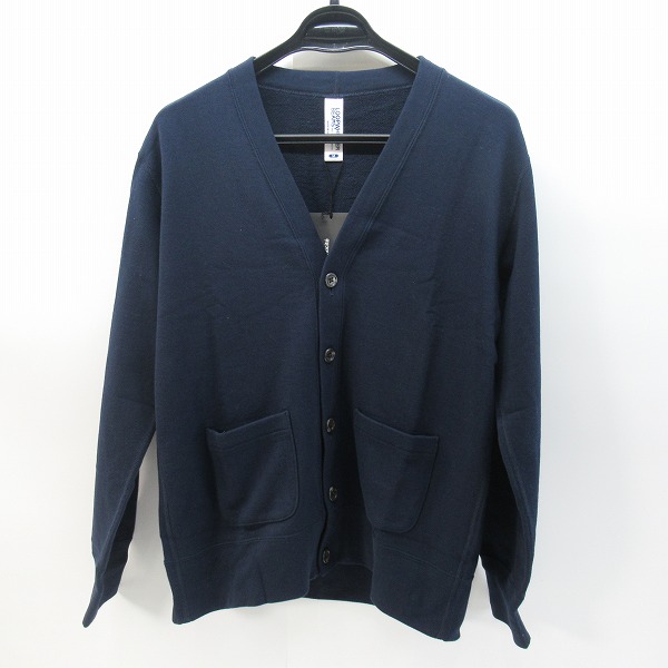 実際に弊社で買取させて頂いた【未使用】LOOPWHEELER × BEAMS/ループウィラー×ビームス 別注 吊裏毛 ルーズフィット カーディガン ネイビー M