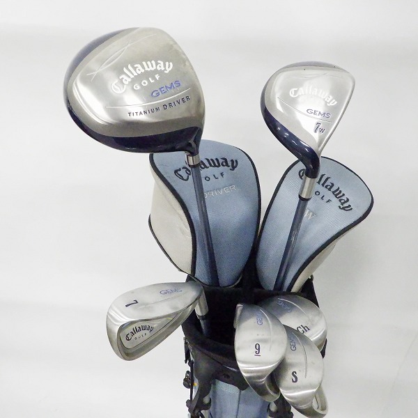 実際に弊社で買取させて頂いたCallaway/キャロウェイ GEMS レディースゴルフクラブ 6本セット FLEX：W キャディバッグ付き 