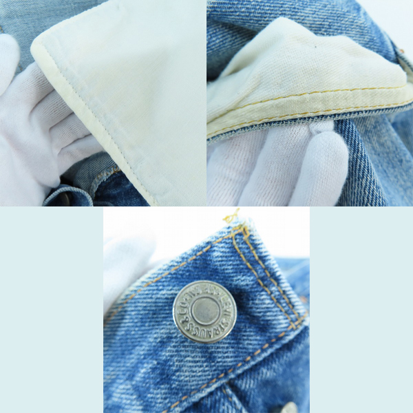実際に弊社で買取させて頂いたLEVI'S/リーバイス 501 ヴィンテージ 66後期 刻印6 スモールe ボタンフライ デニムパンツ 32×36の画像 8枚目