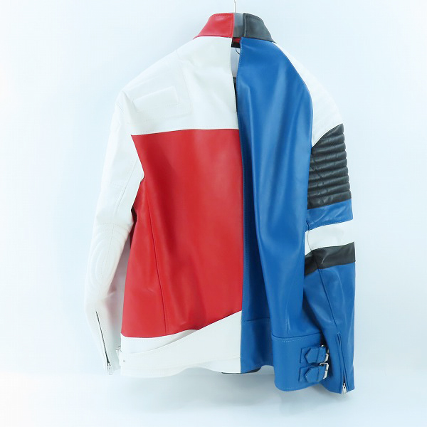 実際に弊社で買取させて頂いたMARNI/マルニ マルチカラー レザージャケット/46の画像 1枚目