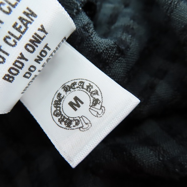実際に弊社で買取させて頂いた【JPタグ】Chrome Hearts/クロムハーツ WESTN/ウエスタン ファンシークロスボタン ヨーク切替ガーゼチェック長袖シャツ/Mの画像 4枚目