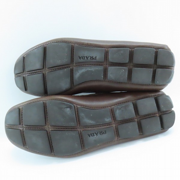 実際に弊社で買取させて頂いたPRADA/プラダ レザー ドライビング/スリッポンシューズ/6の画像 2枚目