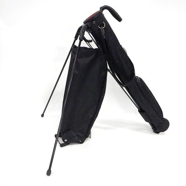 実際に弊社で買取させて頂いたle coq sportif/ルコックスポルティフ ゴルフ QQBNJA30 フード付き スタンド式 2分割クラブケース ブラックの画像 1枚目