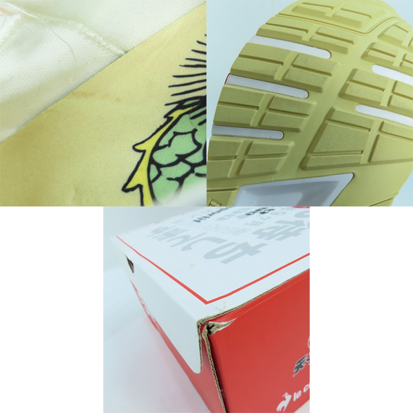 実際に弊社で買取させて頂いたle coq sportif/ルコック スポルティフ 天下一品 50th Annibersary スニーカーQY1SJC80BW /27.5の画像 6枚目