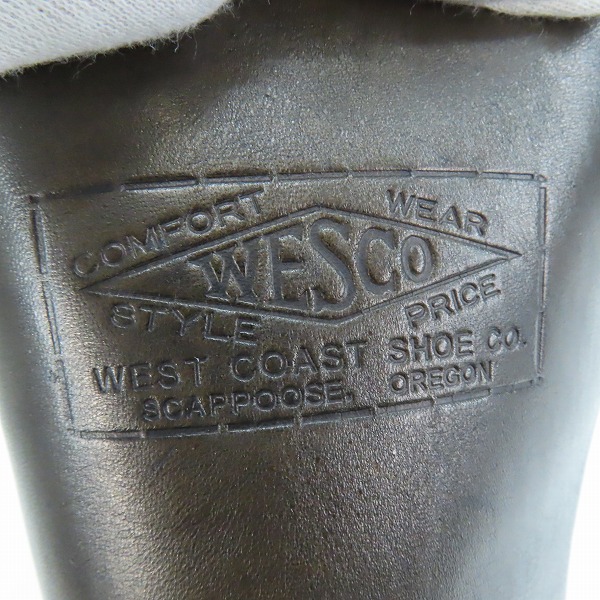 実際に弊社で買取させて頂いたWESCO/ウエスコ エンジニアブーツ 7710/7.5の画像 6枚目