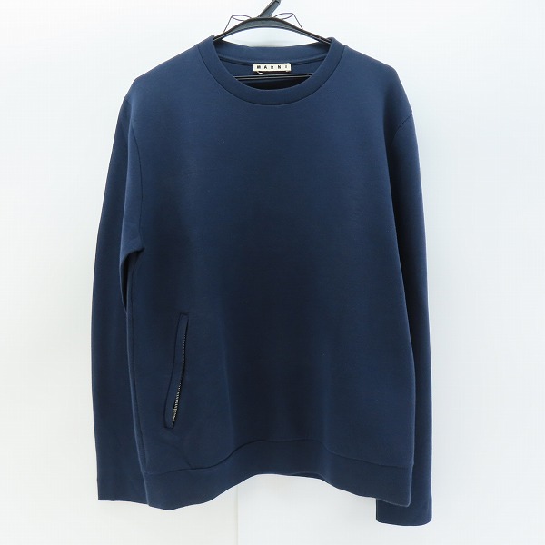 実際に弊社で買取させて頂いたMARNI/マルニ ジップポケット付き クルーネックスウェット 48