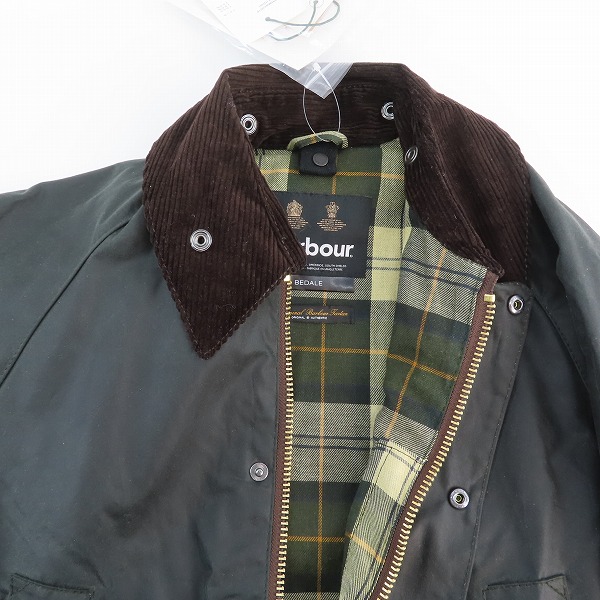 実際に弊社で買取させて頂いたBarbour/バブアー BEDALE WAX JACKET/ビデイルワックスジャケット 242MWX0018/38の画像 2枚目
