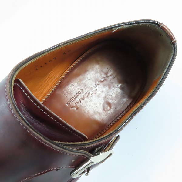 実際に弊社で買取させて頂いたSANTONI/サントーニ ダブルモンク/ストレートチップ/11166/49の画像 4枚目