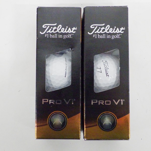 実際に弊社で買取させて頂いた 【未使用】Titleist/タイトリスト PRO V1 ゴルフボール ホワイト 2スリーブ