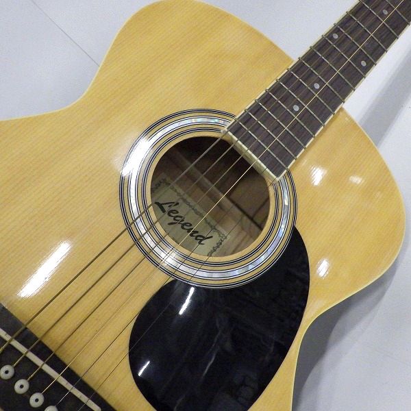 実際に弊社で買取させて頂いた ★Legend by Aria/レジェンド FG-15 N アコースティックギター/アコギ ソフトケース付 の画像 5枚目