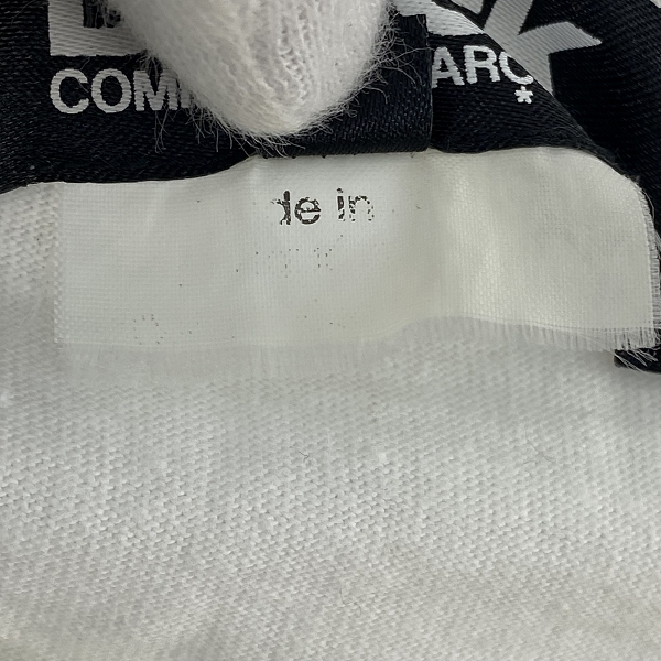 実際に弊社で買取させて頂いたBLACK COMME des GARCONS/ブラックコムデギャルソン Tシャツ AD2020/1E-T002/Mの画像 3枚目