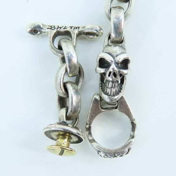 実際に弊社で買取させて頂いたBill Wall Leather/BWL/ビルウォールレザー グッドラック ウォレットチェーン アンカーチャーム ウォレットリングTバーの画像 4枚目