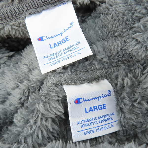 実際に弊社で買取させて頂いた【未使用含む】Champion×FREAK'S STORE/チャンピオン 別注SHERPA FLEECE SETUP/シェルパフリース セットアップ/Lの画像 2枚目
