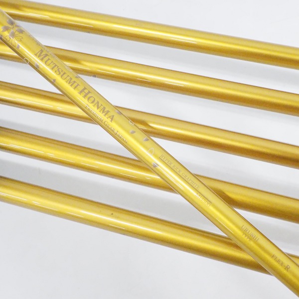 実際に弊社で買取させて頂いたMUTSUMI HONMA/本間睦/ムツミ ホンマ  MH500X2 MARAGING アイアン #5～9,Pw 6本セット 左用 MH500 URUSHI TYPE FLEX:Rの画像 6枚目