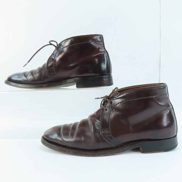 実際に弊社で買取させて頂いたALDEN/オールデン コードバンチャッカブーツ 13370/6Dの画像 3枚目