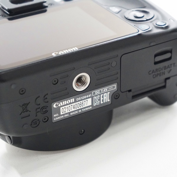 実際に弊社で買取させて頂いたCanon/キャノン DS126441 EOS Kiss X7 デジタル一眼レフカメラ ボディ 動作確認済みの画像 7枚目