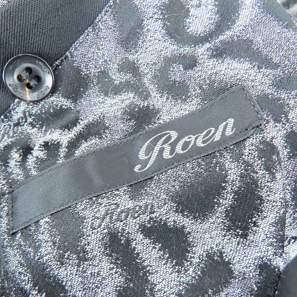 実際に弊社で買取させて頂いたRoen/ロエン 裏地レオパード柄 レイヤード テーラードジャケット 70131004 /48の画像 2枚目