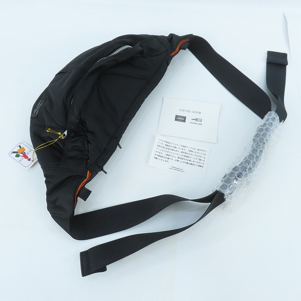 実際に弊社で買取させて頂いた(1)【未使用】PORTER/ポーター TANKER WAIST BAG (S) タンカー ウエストバッグ S ブラック/622-06629の画像 8枚目