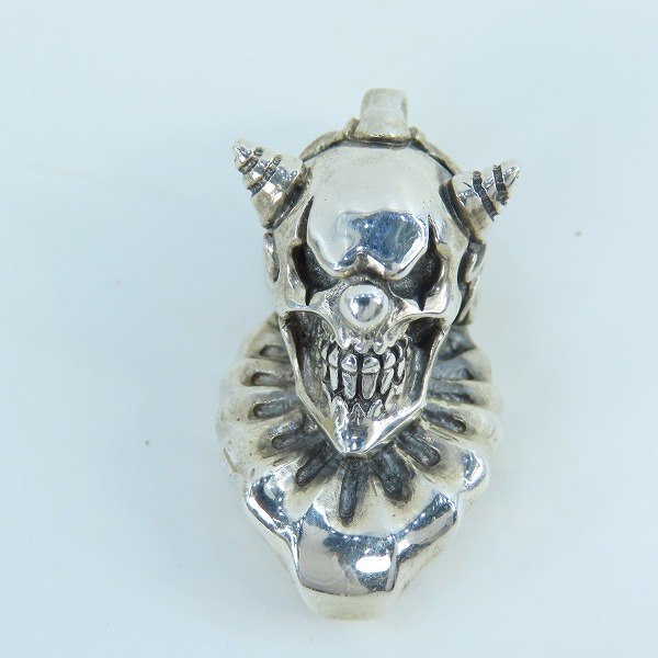 実際に弊社で買取させて頂いたFAL/エフエーエル スウィル 2nd model ピエロ スカル ペンダントトップの画像 1枚目