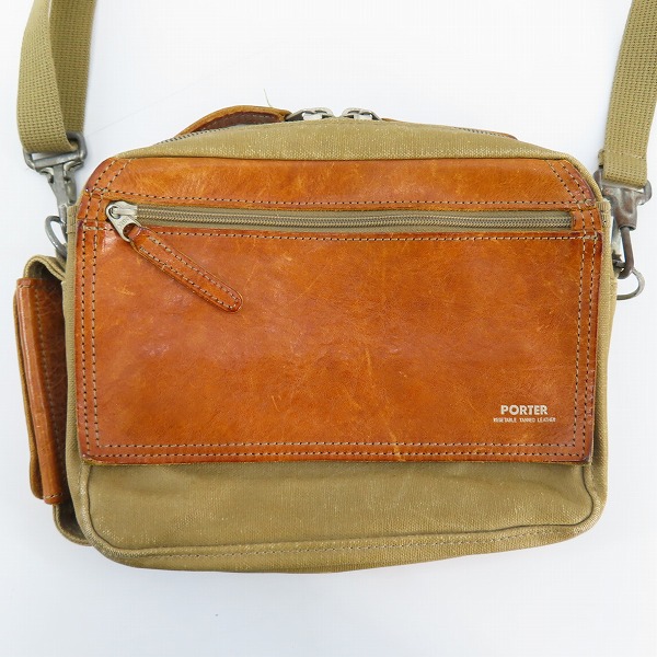実際に弊社で買取させて頂いたPORTER/ポーター ショルダーバッグ レザー キャンバス