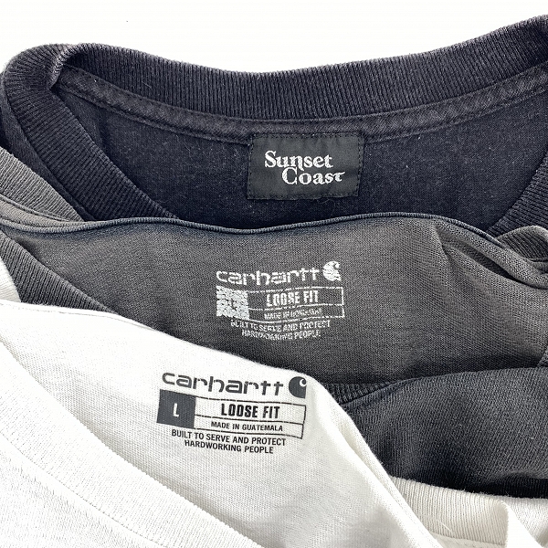 実際に弊社で買取させて頂いたSUNSET COAST/サンセットコースト Carhartt/カーハート Tシャツ 3点セット の画像 2枚目
