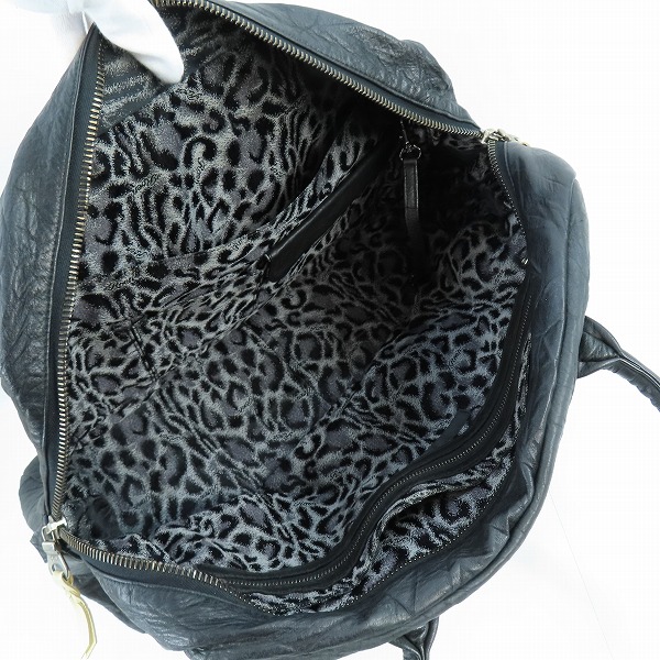 実際に弊社で買取させて頂いたRoen/ロエン 2ライン トートバッグ ブラックの画像 3枚目