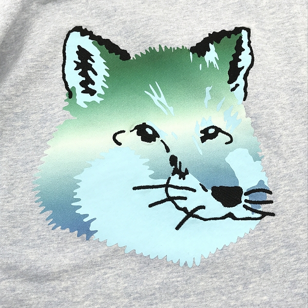 実際に弊社で買取させて頂いたMAISON KITSUNE/メゾンキツネ バイブラントフォックスヘッド トレーナー/KM00305KM0001/XXLの画像 4枚目