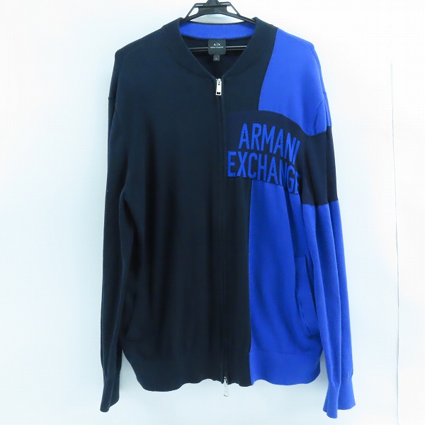 実際に弊社で買取させて頂いたARMANI EXCHANGE/アルマーニエクスチェンジ ジップアップ ブルゾン 3GZE1L ZMU7Z/XL