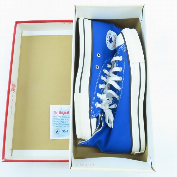 実際に弊社で買取させて頂いたCONVERSE/コンバース CANVAS ALL STAR J HI ブルー /8の画像 6枚目