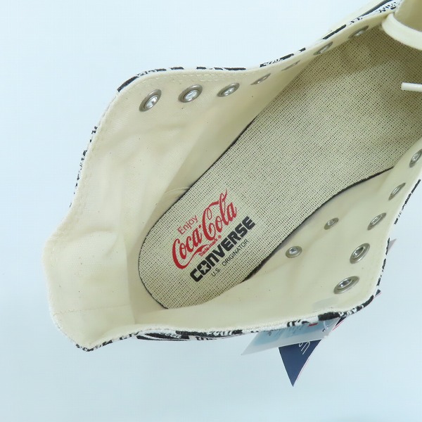 実際に弊社で買取させて頂いた【未使用】CONVERSE/コンバース ALL STAR US Coca-Cola CK HI/オールスター コカ・コーラ 1SE027/26.5の画像 4枚目