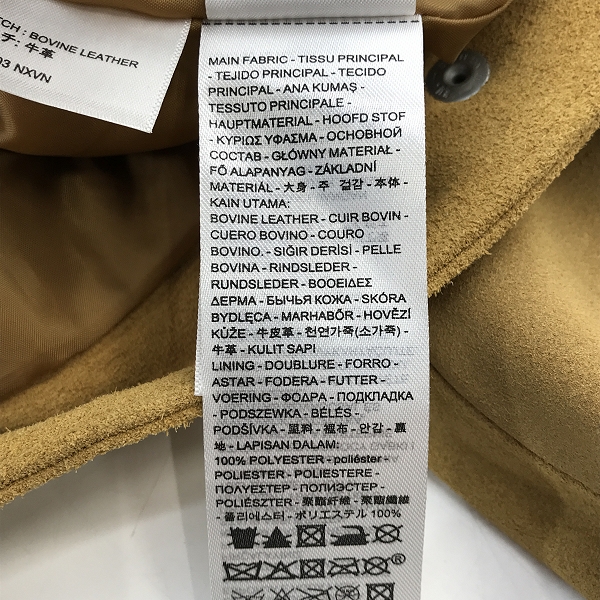 実際に弊社で買取させて頂いたLEVI'S/リーバイス PREMIUM スエード レザー トラッカージャケット PC9-A5828-0000/XXLの画像 4枚目