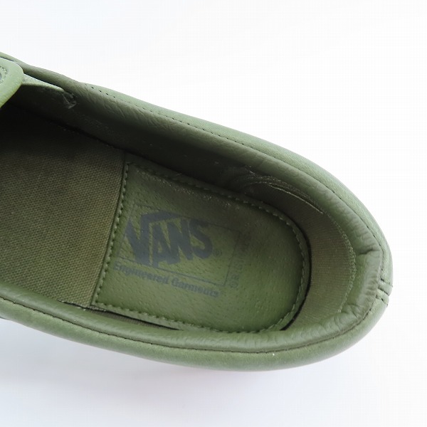 実際に弊社で買取させて頂いたVANS/バンズ OFF THE WALL/オフ ザ ウォール スリッポン/ローシューズ オリーブ VN0A32QNO19/26.0の画像 4枚目