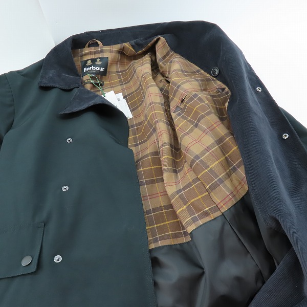 実際に弊社で買取させて頂いた【未使用】BARBOURxADAM ET ROPE/バーブァー×アダムエロペ RIDERS JACKET/ライダースジャケット/コート 232MCA0727/36の画像 5枚目