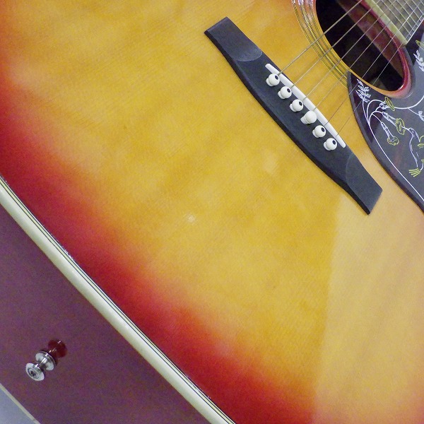 実際に弊社で買取させて頂いた★ONKYO/オンキョー W180H アコースティックギター/アコギ ハミングバードType ハードケース付の画像 6枚目