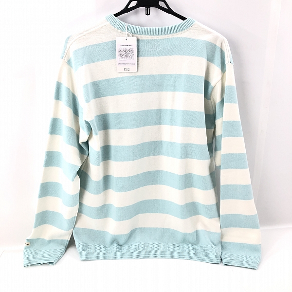 実際に弊社で買取させて頂いた【未使用】THE FLAT HEAD/フラットヘッド ボーダー ニット/セーター 42の画像 1枚目