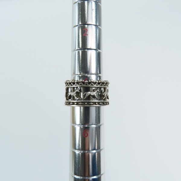 実際に弊社で買取させて頂いたJustin Davis/ジャスティンデイビス ROYAL CAROUSEL メリーゴーランドモチーフ リング SRJ2014/4.5-5号の画像 5枚目