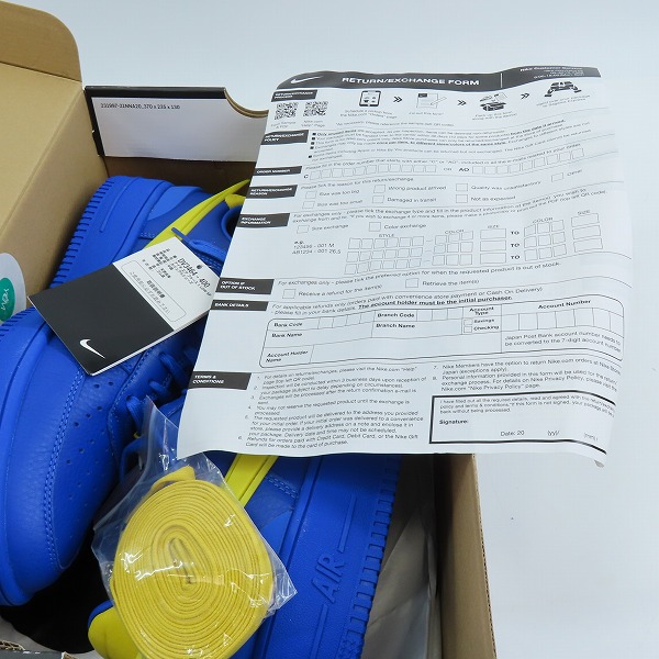 実際に弊社で買取させて頂いた【未使用】NIKE×AMBUSH/ナイキ×アンブッシュ AIR FORCE 1 LOW SP/エアフォース 1 ロー スペシャル DV3464-400/29の画像 7枚目