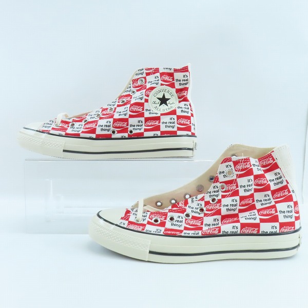 実際に弊社で買取させて頂いた【未使用】CONVERSE/コンバース ALL STAR US Coca-Cola CK HI/オールスター コカ・コーラ1SE026/26.5の画像 3枚目