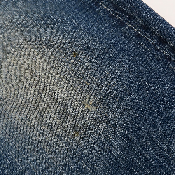 実際に弊社で買取させて頂いたHYSTERIC GLAMOUR×mastermind JAPAN/ヒステリックグラマー×マスターマインド 国旗パッチデニムパンツ 0222AP16/34の画像 9枚目