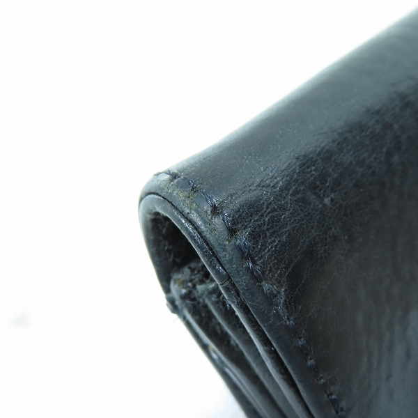 実際に弊社で買取させて頂いたCHROME HEARTS/クロムハーツ スクロールラベル 3ポケットレザー カードケース/名刺入れの画像 7枚目