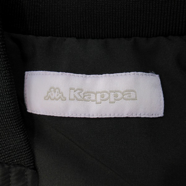 実際に弊社で買取させて頂いたKappa/カッパ ナイロン ツイル ボンバージャケット MA-1 ダウンジャケット Lの画像 2枚目