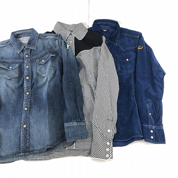 実際に弊社で買取させて頂いた【おまとめ】TMT/ティーエムティー MARBLES/マーブルズ ウエスタンシャツの画像 1枚目