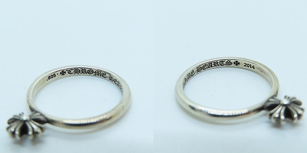 実際に弊社で買取させて頂いた【レシート付】CHROME HEARTS/クロムハーツ BUBBLEGUM CH PL/バブルガム CH プラス リング S 9号の画像 6枚目