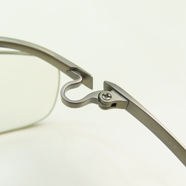 実際に弊社で買取させて頂いた999.9/フォーナインズ チタンシャーリング 度入り 眼鏡/メガネフレーム/アイウェア S-801T-4の画像 4枚目