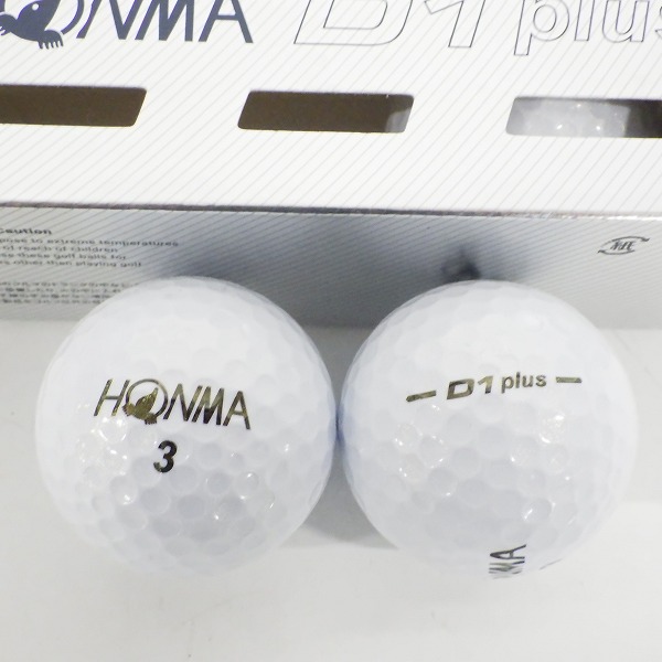 実際に弊社で買取させて頂いた【未使用】HONMA/ホンマ D1・plus・SPEEDMONSTER  DYNAMIC DISTANCE ゴルフボール ホワイト 5スリーブ/計15個 の画像 3枚目