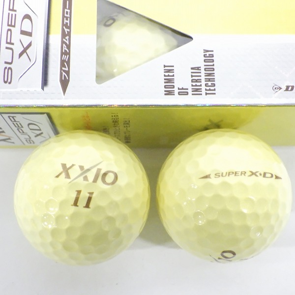 実際に弊社で買取させて頂いた【未使用】DUNLOP/ダンロップ XXIO/ゼクシオ SUPER XD ゴルフボール プレミアムホワイト・イエロー他 計1ダース の画像 2枚目